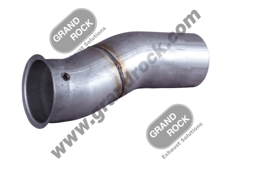 5” 2-Bend OD/Flare Turbo Pyro Aluminized Fits Freightliner