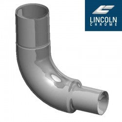 Lincoln Chorme 6" Elbow Reduced to 5” Top Leg 10”, Lower Leg 15” Fits Freightliner Chrome