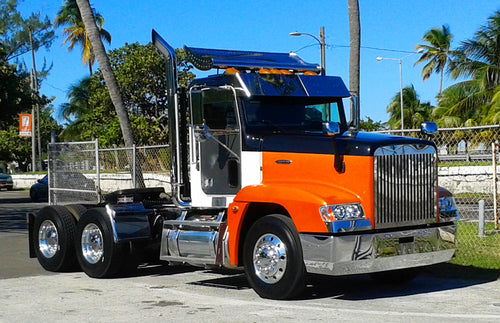18” Chrome Bumper (FLD 120 All Years) Aero, W/ Tow & Fog Light Holes