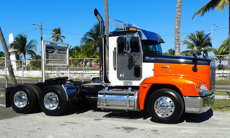 18” Chrome Bumper Freightliner FLD 120 All Years, Aerodynamic, with To ...