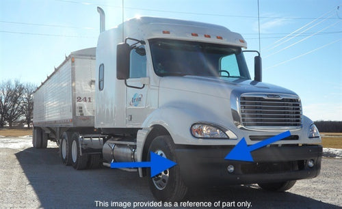 Plastic Bumper End, Dark Gray, OEM Style Fits Freightliner Columbia