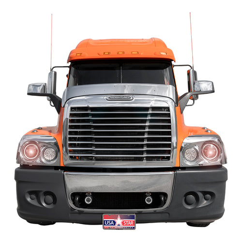 Chrome Plastic Grille (Freightliner Century) OEM Style W/ Bug Screen