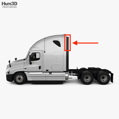 UPPER RUBBER Fits Freightliner Cascadia Fairing - fits DRIVER AND PASSENGER