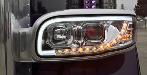 Chrome 2008+ Peterbilt 388 389 367 567 Projection Headlight