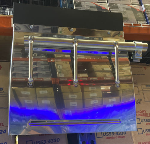 24’’ X 24" Quarter Fender in Stainless Steel Standard Half Brace Design (Pair)