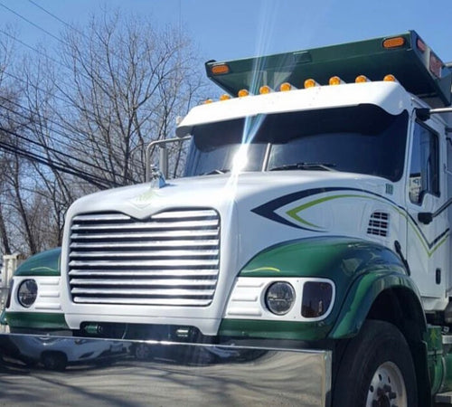 Grille fits Mack Granite CV1713 02-07 With 10 Louver Style Bars S.Steel