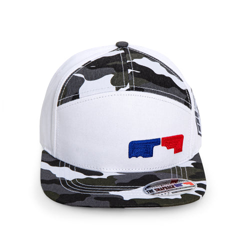 Hat White Camo Cross Stitch Logo