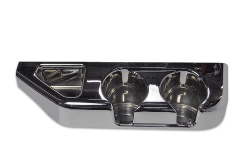 Chrome Center Cup Holder Panel For Freightliner Columbia (2003-2011) & Century/Coronado (2002-2010)