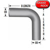 4" Exhaust Elbow 90 Degree 12" x 12" OD-OD Aluminized