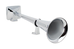 Single Horn Round Bell, Chrome  /  Zinc  22”