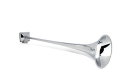 Single Horn Round Bell, Chrome  /  Alum  37”