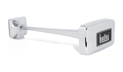 Square Single Horn, Chrome 23”