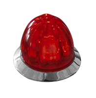 3/4" Mini Watermelon Hero LED Light - Red Light / Red Lens