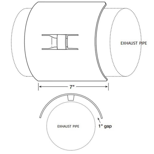 Universal Heat Shield with Bracket