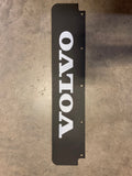 Mud Flap 24” X 5” Plastic Black Flap Kit for quarter fenders with fits Volvo logo & hardware (PAIR)