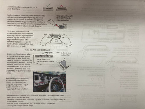 Green Led Kit For Dash Emblems Fits Freightliner classic Fld120