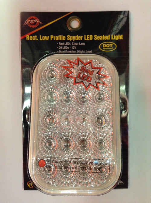 Rectangular Spyder 20 LED 12V Light Only