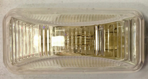 Small Rectangular Single Bulb Sealed Marker Light Clear