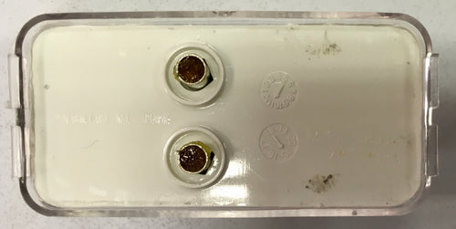 Small Rectangular Single Bulb Sealed Marker Light Clear