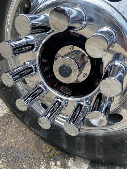 Hub Cap 6 holes Stainless Steel ( PAIR)