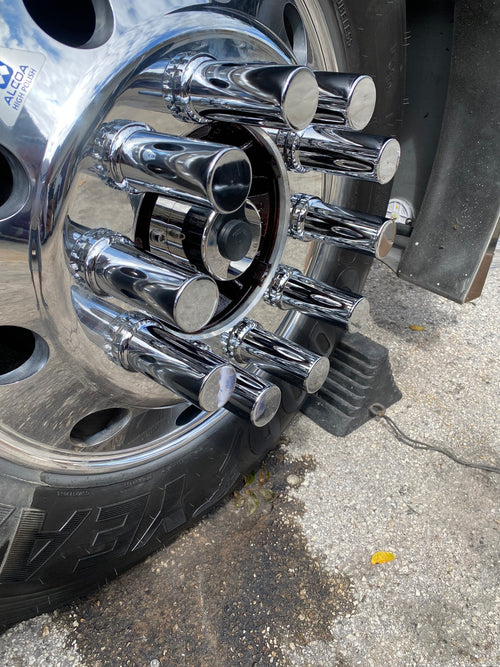 Hub Cap 6 holes Stainless Steel ( PAIR)