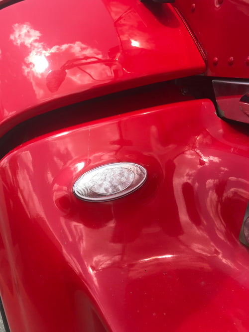 Amber Lightning Oval Side Turn / Side Marker Fits Peterbilt Replacement Maxxima