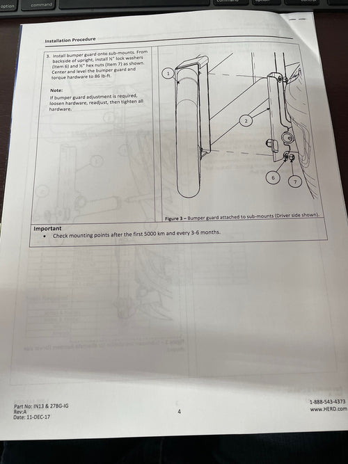 Bumper Guard (International Prostar & LT 2017-2021 100 Series)