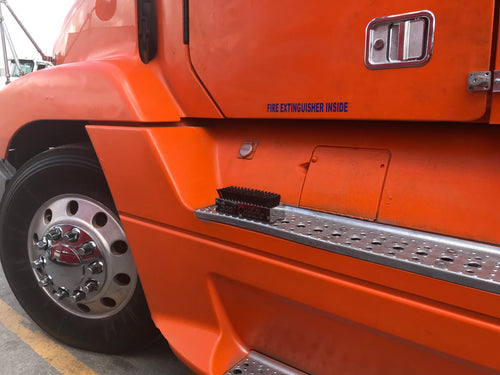 Chrome Aluminum Boot Caddie With Black Brush