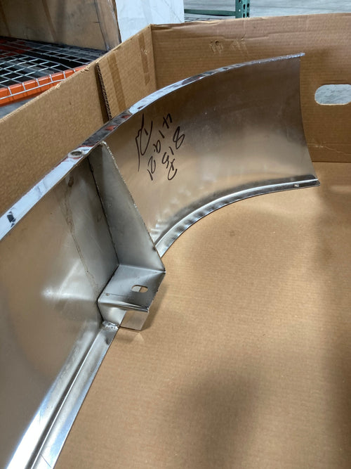 14” Chrome Bumper (Peterbilt 335 2005-2011) W/ Set Forward Axle, Step & Tow Holes