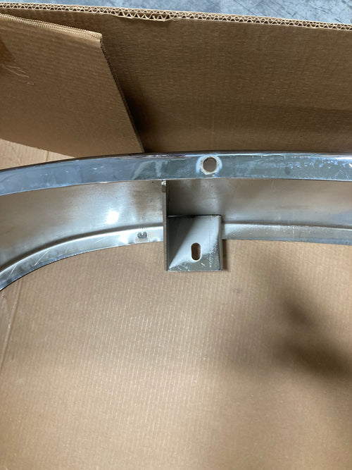 14” Chrome Bumper (Peterbilt 335 2005-2011) W/ Set Forward Axle, Step & Tow Holes