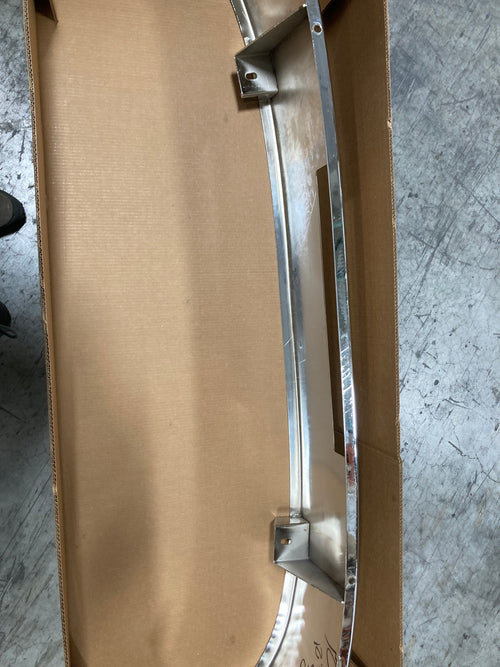 14” Chrome Bumper (Peterbilt 335 2005-2011) W/ Set Forward Axle, Step & Tow Holes