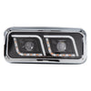 Black Projector LED Headlight fits Freightliner Classic, Peterbilt, Kenworth, and Western Star 4900