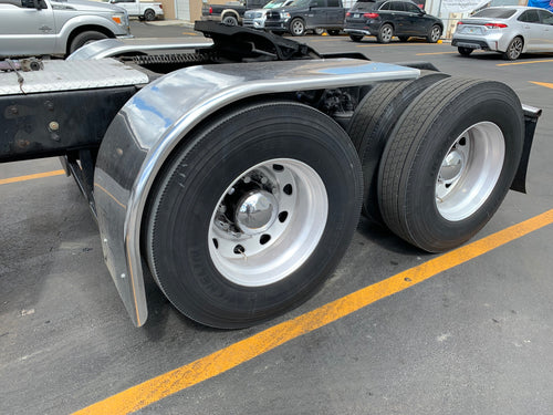 80” Stainless Steel 430 Half Fender 14GA Extra Long  (pair) WIDE