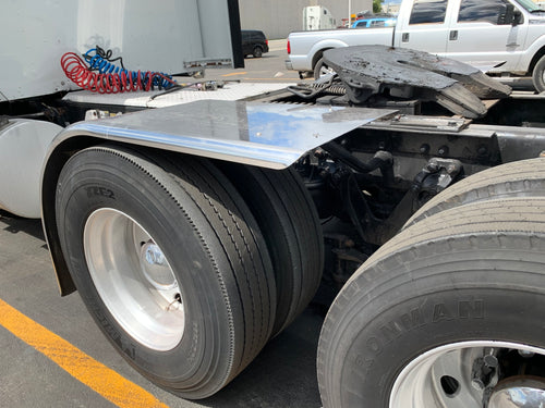 80” Stainless Steel 430 Half Fender 14GA Extra Long  (pair) WIDE