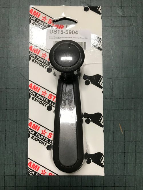 Interior Window Handle fits Kenworth, Passenger/Driver Side Gray