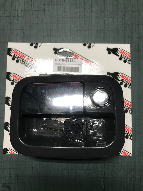 Exterior Side Latch Door Handle With Key Cylinder fits Kenworth And fits Peterbilt Trucks