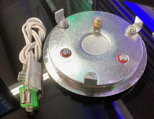 Chrome Aluminum Steering Wheel Horn Button With Metal Medallion, US Air Force