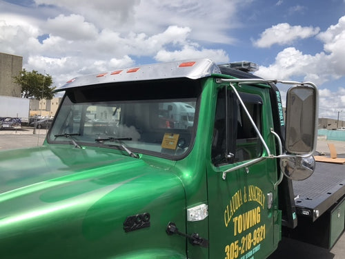 Rectangular Cab LED Marker Light W/ Connector Fits Freightliner FLD120 & International 4700