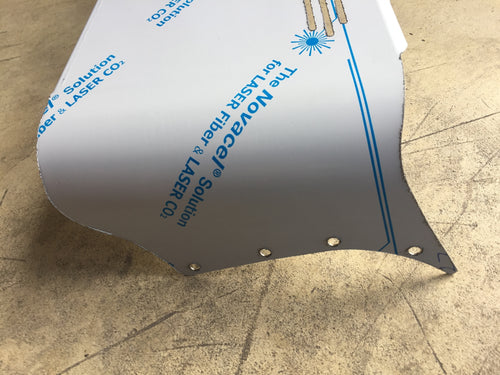 13” to 9” Visor Fits Peterbilt 357,378,379,386,389 Series Bowtie With 6 Hidden Light Hole S.Steel