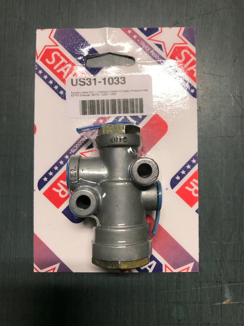 Synchro Valve (SV-1) Common Control & Supply Pressure Inlet: 42 PSI Exhaust: 28 PSI