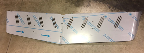 12” To 14” Visor fits Kenworth T800, T600 Curve Windshield V Style S. Steel 8 Hidden Light Hole