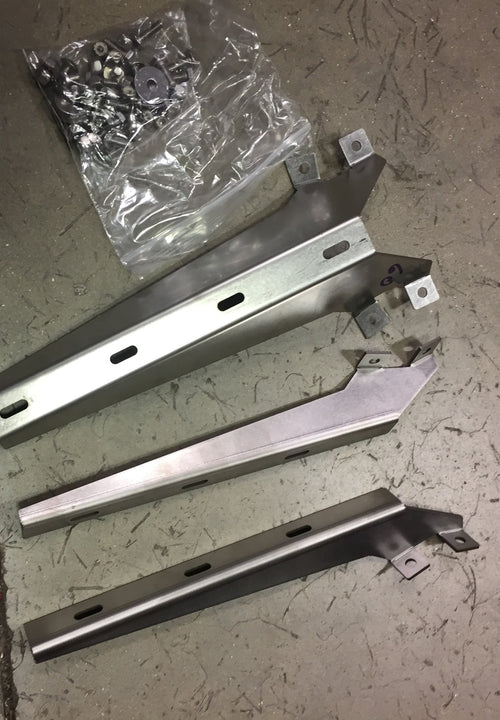 12” To 14” Visor fits Kenworth T800, T600 Curve Windshield V Style S. Steel 8 Hidden Light Hole