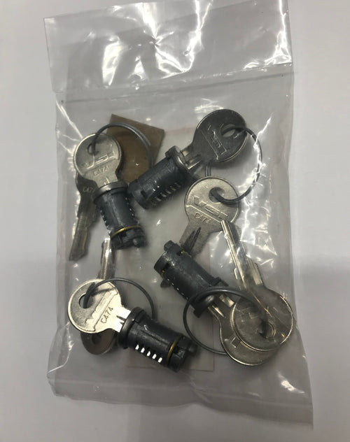 Door Lock Key Cylinder Kit fits Peterbilt 379 - Locks(4)