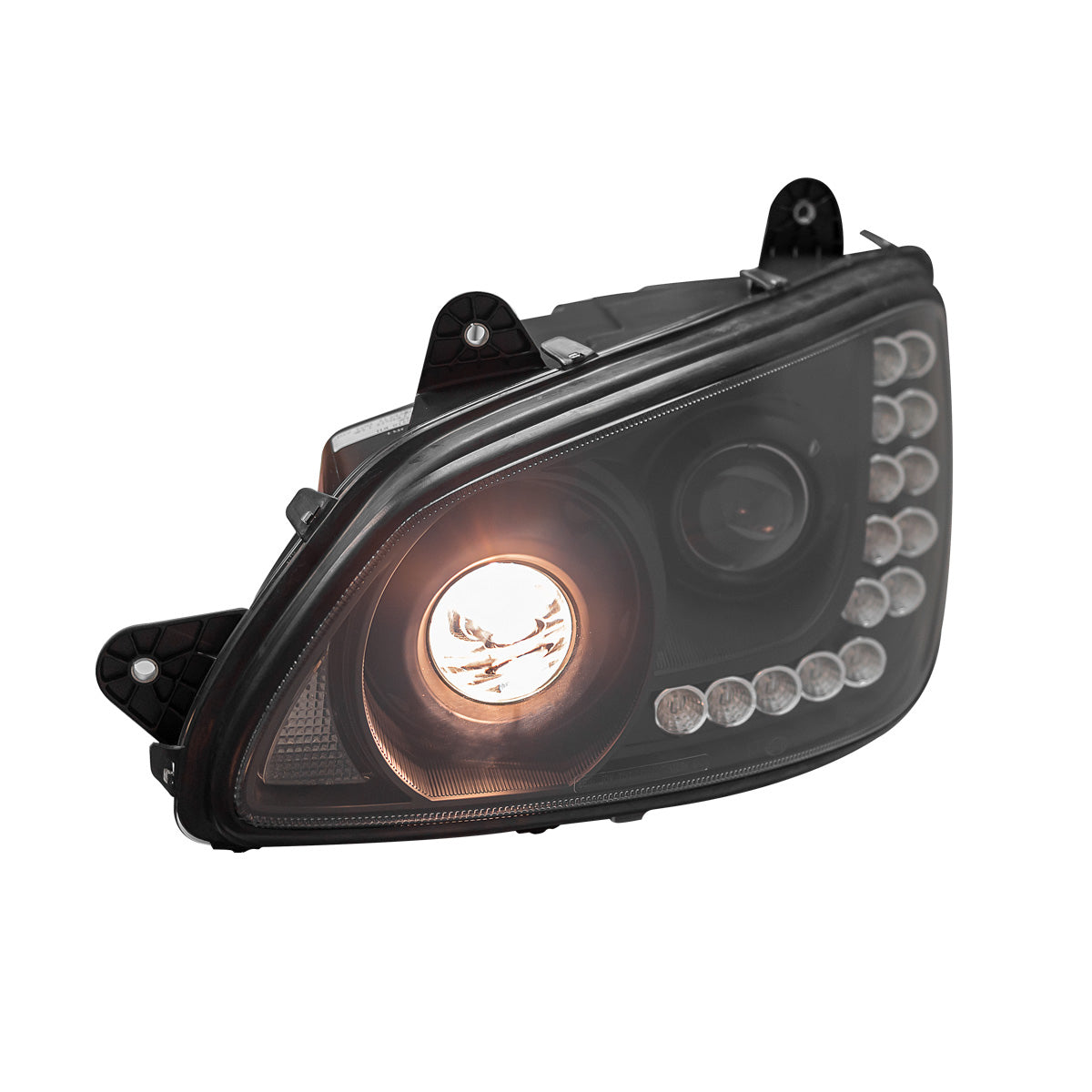 Black Headlight fits Kenworth T370/T270/T700/T660 Driver Side