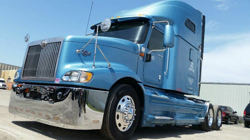 22” Chrome Bumper ( International 9200 & 9400 ) Aero, W/ Tow & 10 Hidden Light Holes