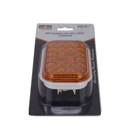 Rectangular Light Amber/Amber 24Leds 12V