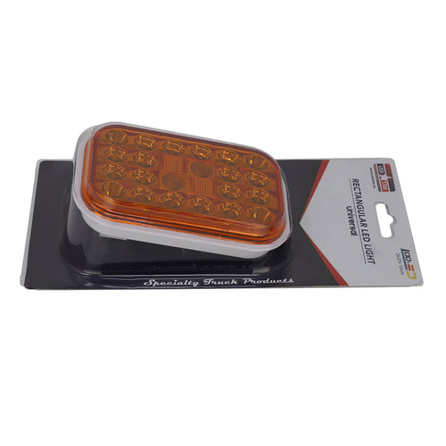 Rectangular Light Amber/Amber 24Leds 12V