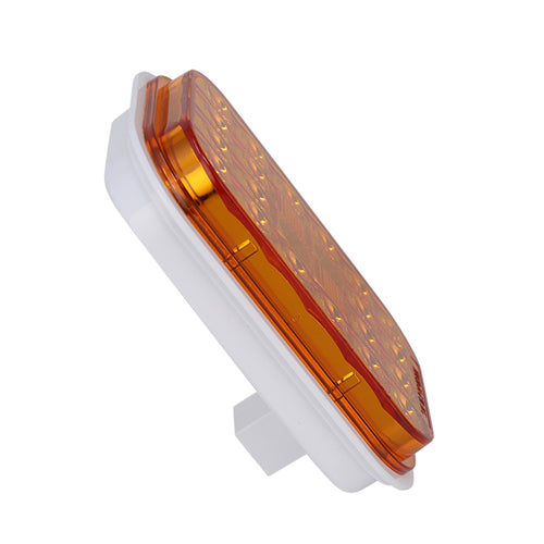 Rectangular Light Amber/Amber 24Leds 12V