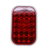 Rectangular Light Red/Red 24Leds 12V