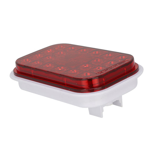 Rectangular Light Red/Red 24Leds 12V